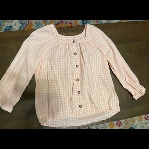 Cute Girls Gingham Top